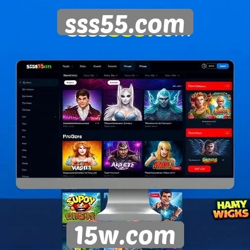 Análise da interface de usuário do site sss55.com